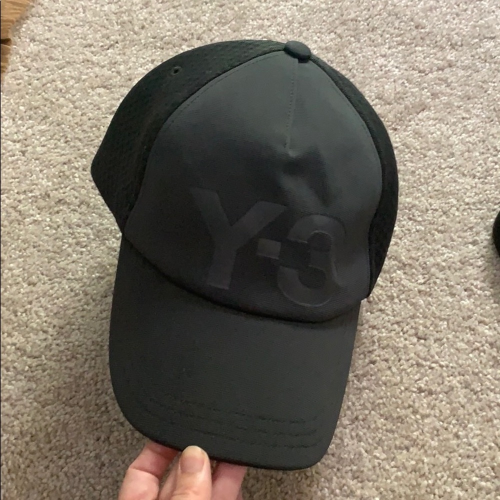 Y-3 black adidas hat